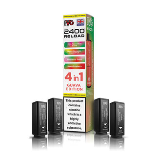 Guava Edition IVG 2400 Reload 4 In 1 Vape Pods