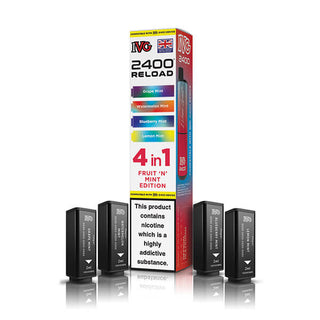 Fruit 'N' Mint Edition IVG 2400 Reload 4 In 1 Vape Pods