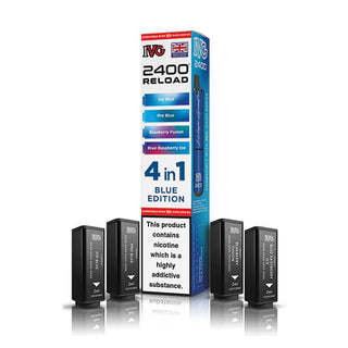 Blue Edition IVG 2400 Reload 4 In 1 Vape Pods