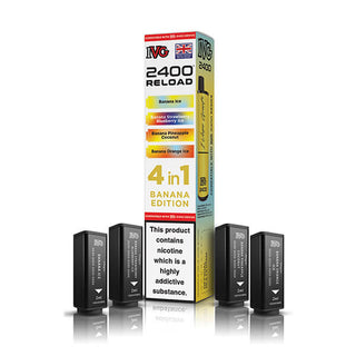 Banana Edition IVG 2400 Reload 4 In 1 Vape Pods