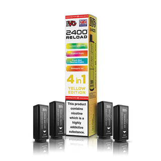 Yellow Edition IVG 2400 Reload 4 In 1 Vape Pods