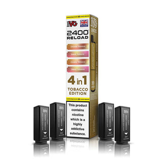 Tobacco Edition IVG 2400 Reload 4 In 1 Vape Pods