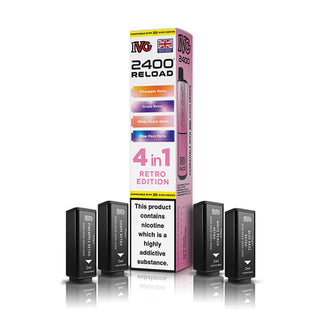 Retro Edition IVG 2400 Reload 4 In 1 Vape Pods