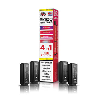 Red Edition IVG 2400 Reload 4 In 1 Vape Pods