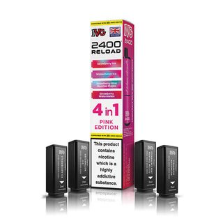 Pink Edition IVG 2400 Reload 4 In 1 Vape Pods