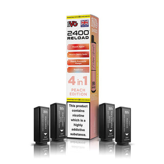 Peach Edition IVG 2400 Reload 4 In 1 Vape Pods