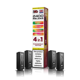 Passionfruit Edition IVG 2400 Reload 4 In 1 Vape Pods