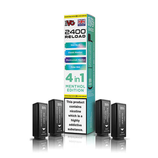 Menthol Edition IVG 2400 Reload 4 In 1 Vape Pods