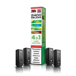 Lime Edition IVG 2400 Reload 4 In 1 Vape Pods
