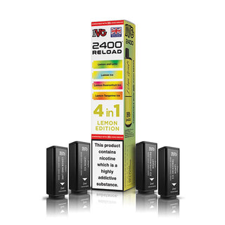 Lemon Edition IVG 2400 Reload 4 In 1 Vape Pods
