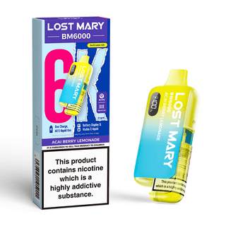 Acai Berry Blueberry Lost Mary BM6000 Prefilled Pod Kit