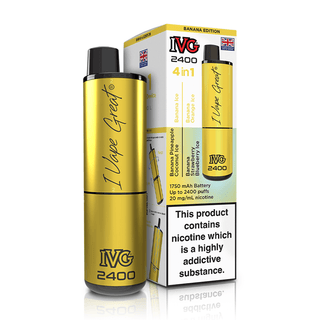 Banana Edition IVG 2400 4 In 1 Vape Kit
