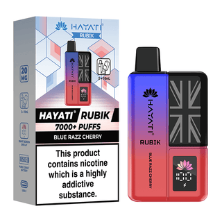 Blue Razz Cherry Hayati Rubik 7000 Puff Prefilled Vape Kit