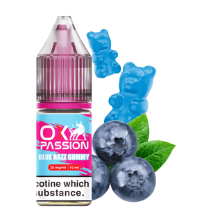 Blue Razz Gummy Ox Passion Nic Salt E-Liquid by Oxva | 5 for 10 Blue Razz Gummy Ox Passion Nic Salt E-Liquid by Oxva | 5 for 10