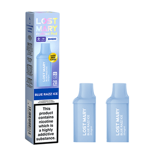 Blue Razz Ice Lost Mary BM600 Prefilled Pod Refills