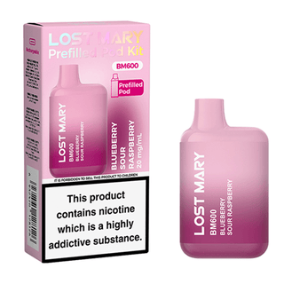 Blueberry Sour Raspberry Lost Mary BM600 Prefilled Pod Kit