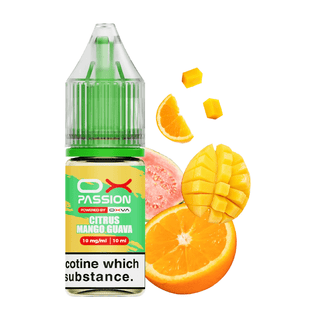 Citrus Mango Guava Ox Passion Nic Salt E-Liquid by Oxva 10ml Bottle