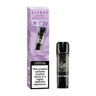 Juicy Peach Elf Bar Elfa Pro Prefilled Pod Refills