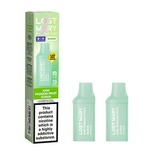 Kiwi Passion Fruit Guava Lost Mary BM600 Prefilled Pod Refills