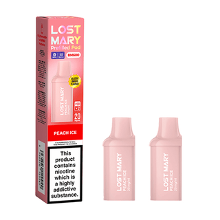 Peach Ice Lost Mary BM600 Prefilled Pod Refills