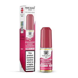 Strawberry Cherry Raspberry Nic Salt E-Liquid by Bar Juice 5000