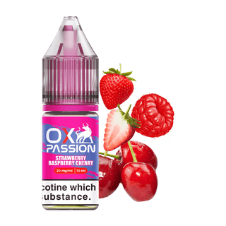 Strawberry Raspberry Cherry Ox Passion Nic Salt E-Liquid by OXVA