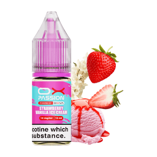 Strawberry Vanilla Ice Cream Ox Passion Nic Salt E-Liquid by Oxva 10ml Bottle