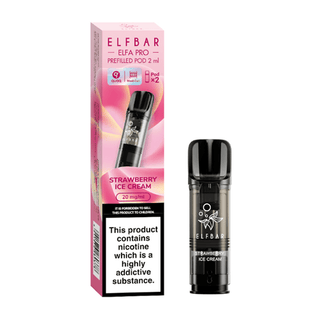 Strawberry Ice Cream Elf Bar Elfa Pro Prefilled Pod Refills