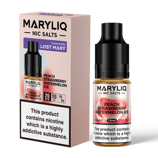 Peach Strawberry Watermelon Maryliq Vape Juice by Lost Mary